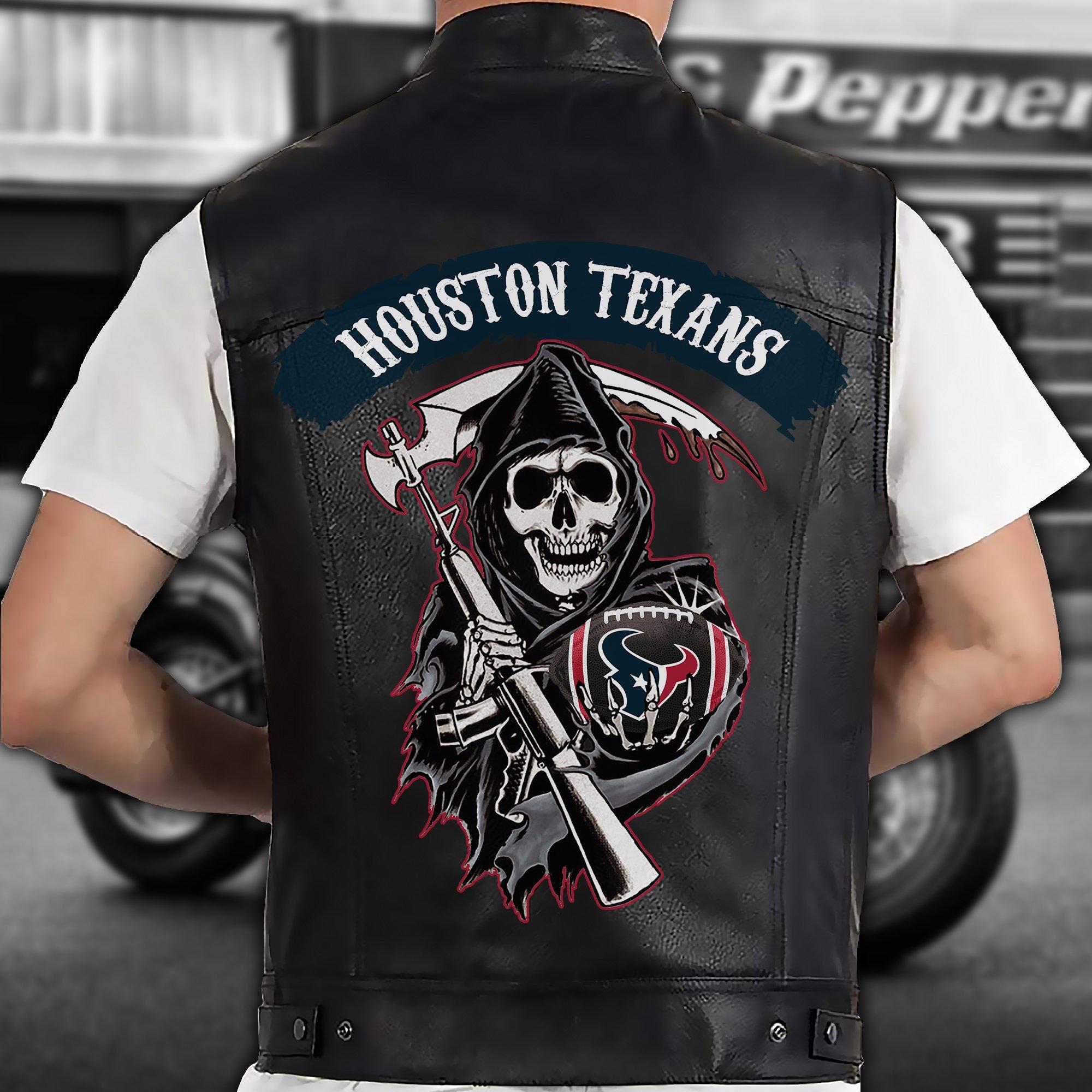 Houston Texans From Father To Son Leather Jacket