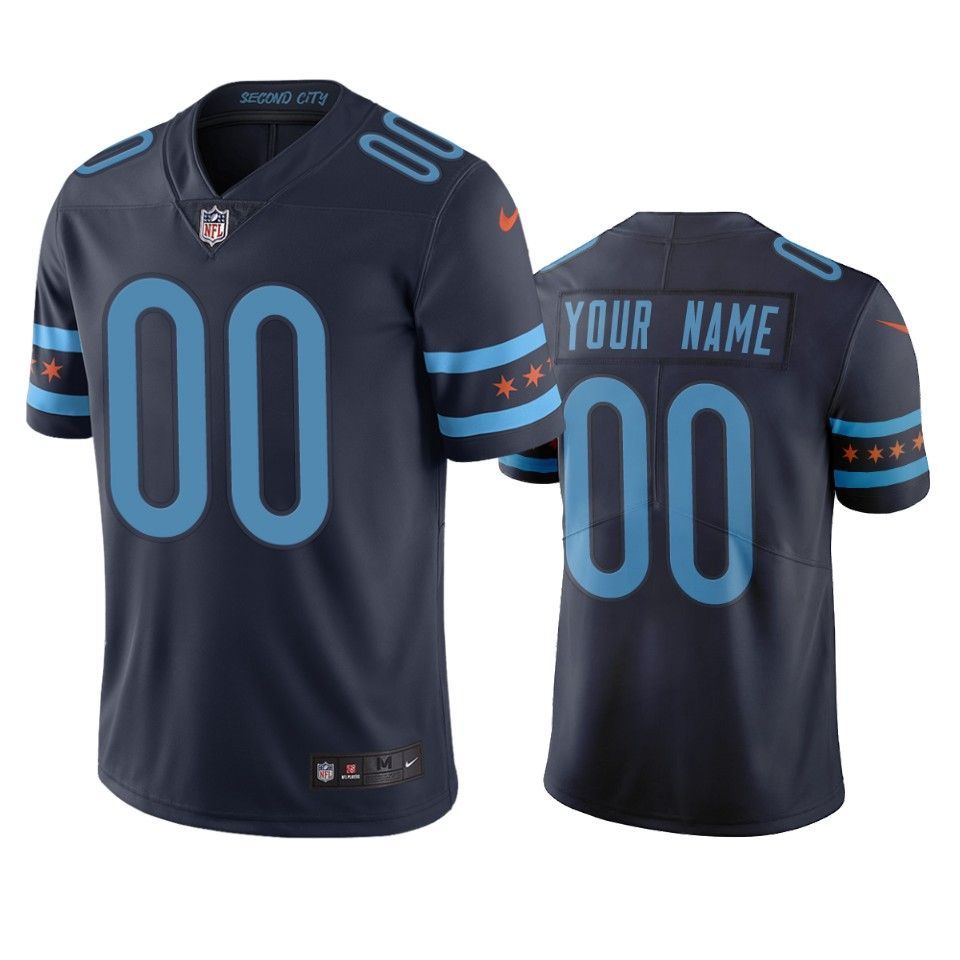 Youth Nike Navy Chicago Bears Custom Game Jersey