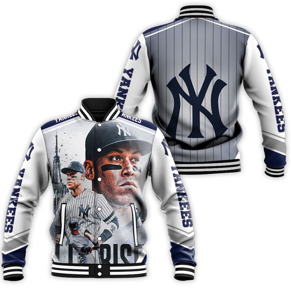 Personalized 99 New York Yankees Aaron Judge All Rise Baseball Jacket Model  94 - Artislovelife Store